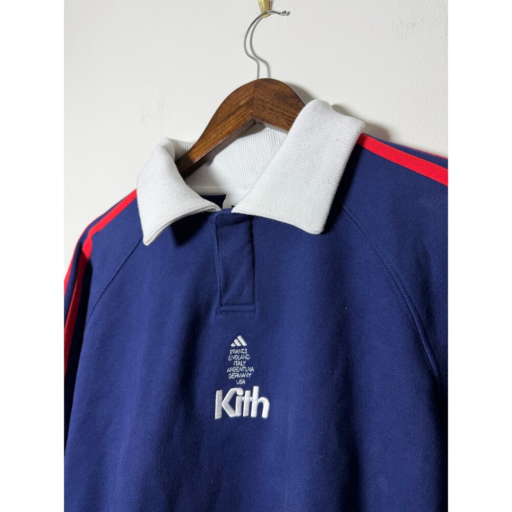Kith For Adidas Football Pullover 'Blue'